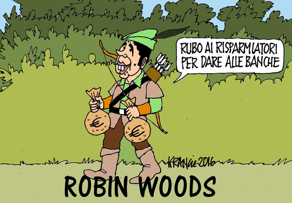 Il nuovo Robin Hood: ruba ai poveri per dare  ai ricchi...