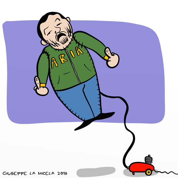 Salvini: il bambolo gonfiabile...