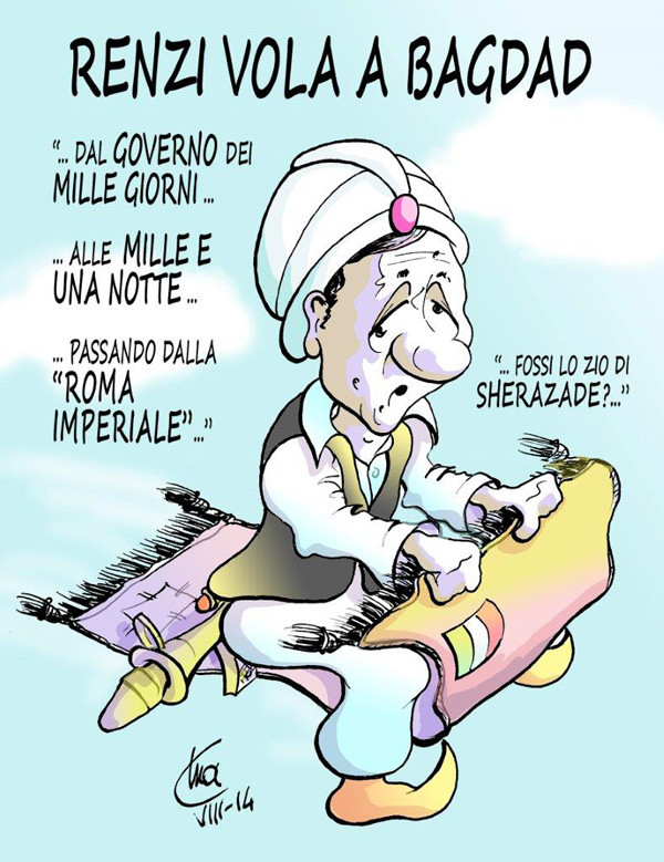 satira matteo renzi vignetta