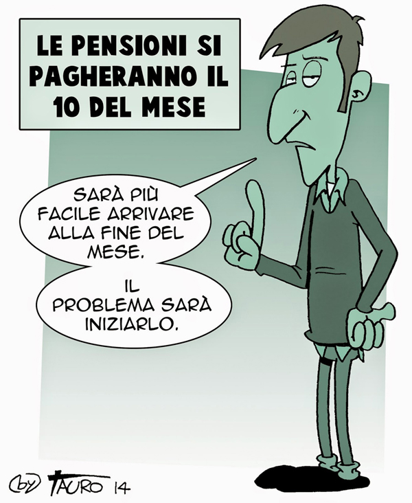 satira, società, pensioni