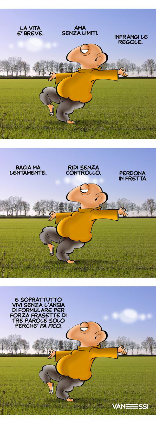 Solo tre parole…