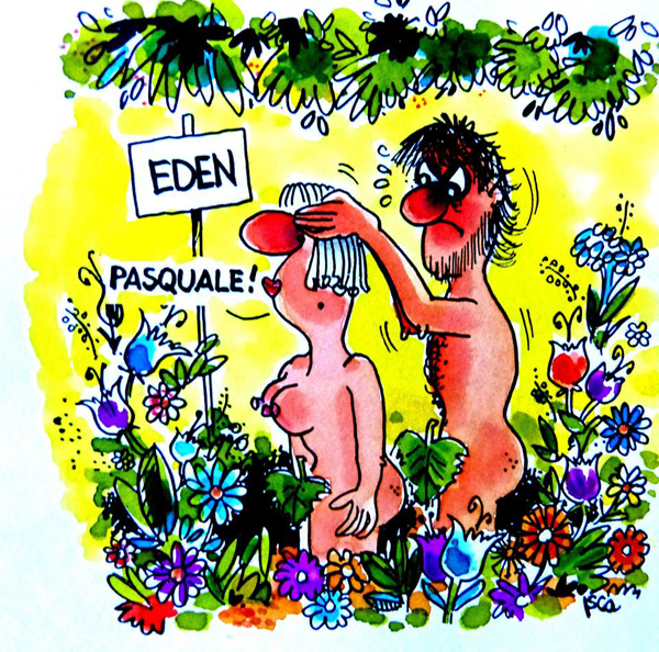 Adamo ed Eva nel Paradiso terrestre..