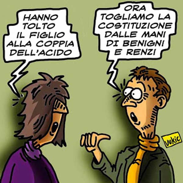 Benigni-Renzi: la coppia del referendum...