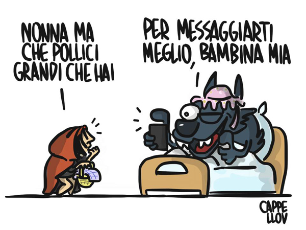 Attenta, Cappuccetto rosso: non accettare sms dagli sconosciuti…