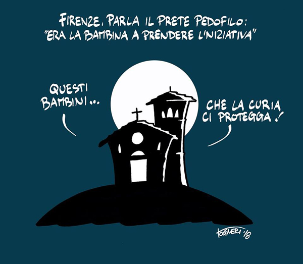 Prete pedofilo, circuito da...bambina intraprendente.