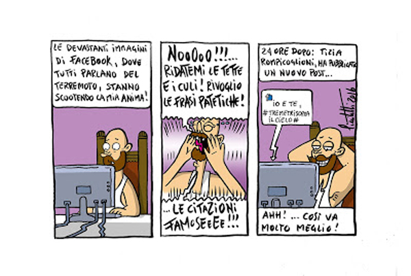 La solidarietà ai terremotati...