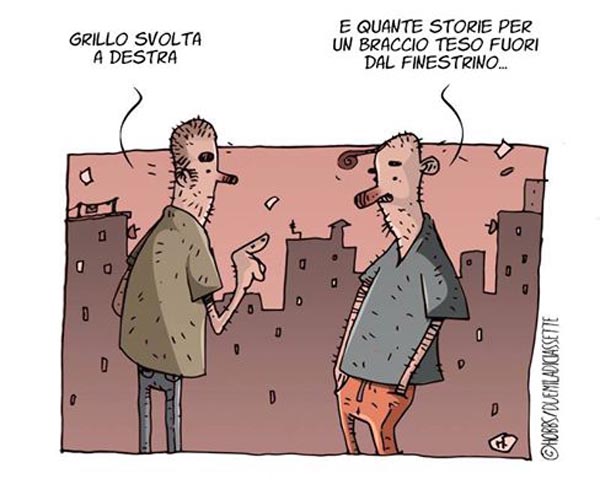 Il braccio a destra.Ovvero,"il vecchio che avanza"…