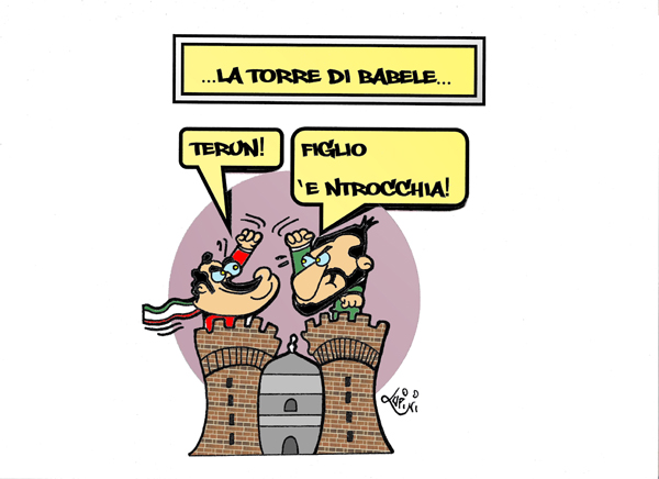 Dopo l'arrivo di Salvini a Napoli, la Torre di Babele arricchisce il suo vocabolario…