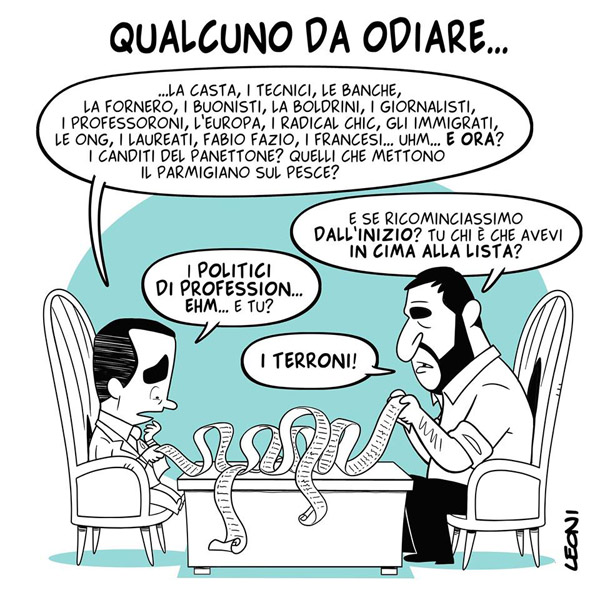 Il boomerang degli odiatori…ovvero “chi di odio ferisce, di odio perisce”…