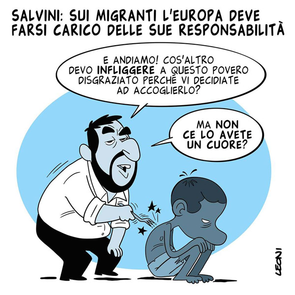 Il sensibile cuore di Matteo Salvini…