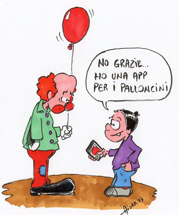 La Vignetta D’Autore di Aisar: tempi duri per  i venditori di palloncini…