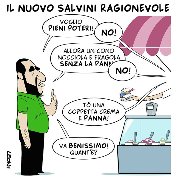Il mite Salvini…
