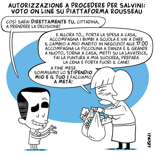 La democrazia diretta secondo Giggino e secondo la massaia di Voghera…