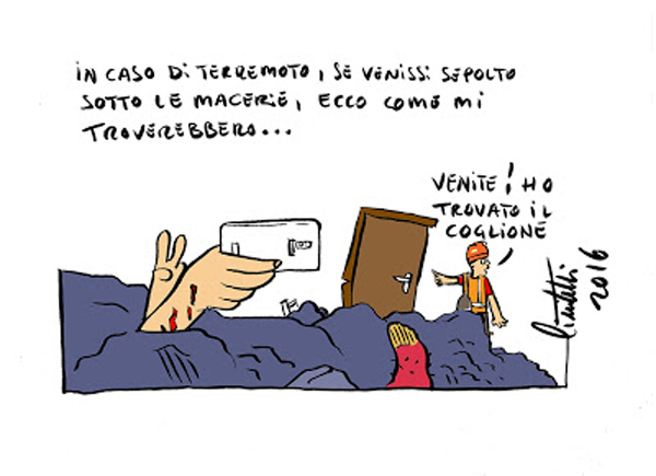 Un selfie oltre la morte...