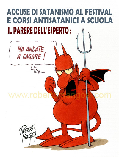 Salvini con gli esorcisti contro Virginia Raffaele: "Il suo sketch di Sanremo inneggia a Satana"