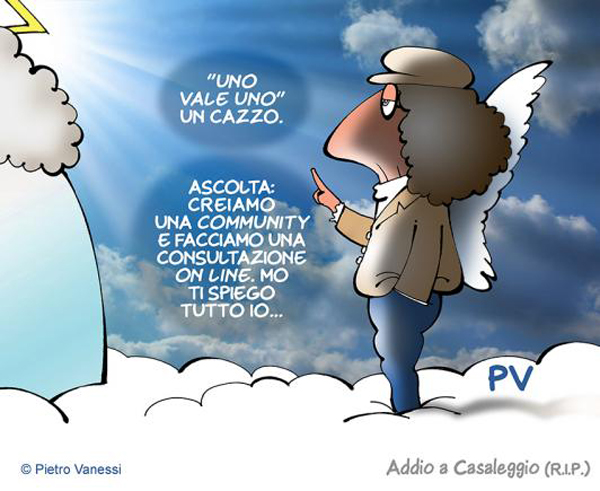 Addio a Casaleggio...