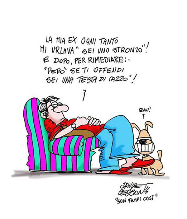 Una normale dialettica della coppia: insulto-pentimento-scuse…